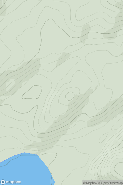 Thumbnail image for An Cnap [Oban to Loch Fyne] [NM955160] showing contour plot for surrounding peak